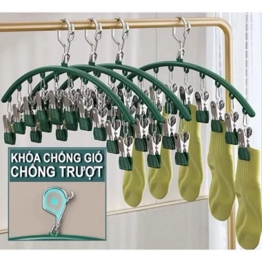 Haven House Móc Treo Phơi Đồ 360 độ – Kẹp cong, treo áo, tất, khăn, đồ lót 21.069₫