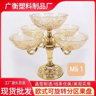 Hay đựng bánh kẹo, hoa quả 5 tầng nhựa cao cấp xoay 360 độ - Sang trọng Tổng kho 88