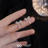 HCM Hỏa Tốc Khuyên Tai Bạc KYDOPAL Nơ Đính Đá Cao Cấp 925 - Sang Trọng, Giá 595k 5