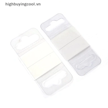 Hcvn 100 chiếc khe cắm PVC dính lỗ thẻ, móc hộp, túi móc treo hiển thị, giá chỉ 40.208₫ 2