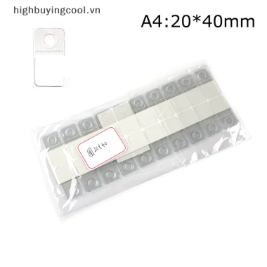 Hcvn 100 chiếc khe cắm PVC dính lỗ thẻ, móc hộp, túi móc treo hiển thị, giá chỉ 40.208₫ 8