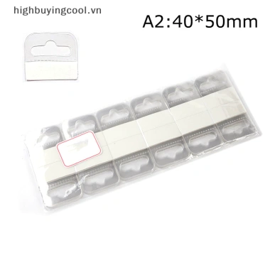 Hcvn 100 chiếc khe cắm PVC dính lỗ thẻ, móc hộp, túi móc treo hiển thị, giá chỉ 40.208₫ 10