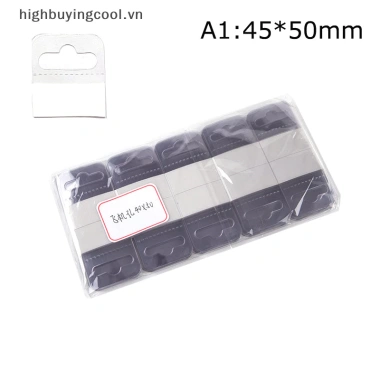 Hcvn 100 chiếc khe cắm PVC dính lỗ thẻ, móc hộp, túi móc treo hiển thị, giá chỉ 40.208₫ 11