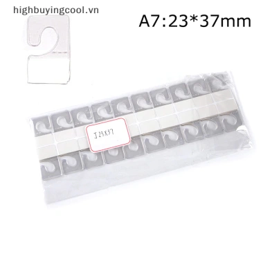 Hcvn 100 chiếc khe cắm PVC dính lỗ thẻ, móc hộp, túi móc treo hiển thị, giá chỉ 40.208₫ 12