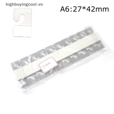 Hcvn 100 chiếc khe cắm PVC dính lỗ thẻ, móc hộp, túi móc treo hiển thị, giá chỉ 40.208₫ 14