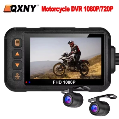 HD Xe Máy DVR 1.080P/720P Dash Cam 3in Màn Hình Trước & Sau, Chống Thấm Nước, Ghi Video Dự Phòng - Giá 996.600 VND 2