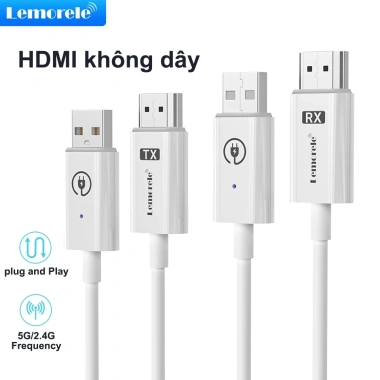 HDMI không dây Lemorele P100 30M 5G WiFi 4K 3D 1.080P cho máy ảnh Karaoke PC Laptop TV giá 997.920 VND