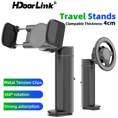 Hdoorlink Giá đỡ điện thoại từ tính 360 Xoay, Điều chỉnh đa hướng, Tương thích MagSafe - Du lịch di động, Giá 135.080₫