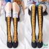 Heabety Gà Chân Tất Nữ Đầu Gối Dài - 3D In, Móng Vuốt Đùi Cao, Giá 40.500 VND