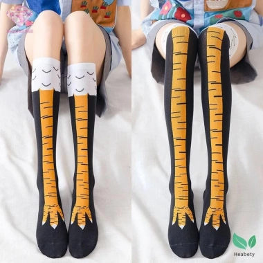 Heabety Gà Chân Tất Nữ Đầu Gối Dài - 3D In, Móng Vuốt Đùi Cao, Giá 40.500 VND