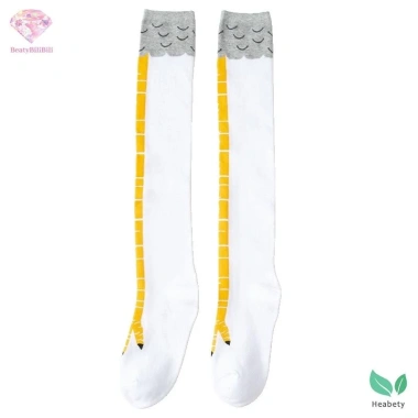 Heabety Gà Chân Tất Nữ Đầu Gối Dài - 3D In, Móng Vuốt Đùi Cao, Giá 40.500 VND