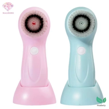Heabety Máy Rửa Mặt 3 Trong 1 Điện Facial Cleaner Bàn Chải Spa Loại Bỏ Mụn Đầu Đen Đế Spa Sạc Mới