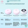 Heabety Máy Rửa Mặt 3 Trong 1 Điện Facial Cleaner Bàn Chải Spa Loại Bỏ Mụn Đầu Đen Đế Spa Sạc Mới 6