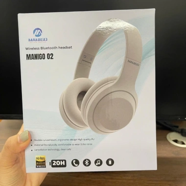 Headphone Bluetooth không dây MANIGO O2 chụp tai, mic, BH 1 năm - Giá 389.000₫ 9