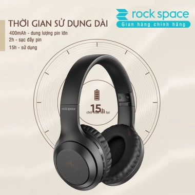 Headphone Bluetooth Rockspace O2 không dây chụp tai, mic, chính hãng, BH 1 năm - 395.000₫ 5 Headphone Bluetooth Rockspace O2 không dây chụp tai, mic, chính hãng, BH 1 năm - 395.000₫ 5