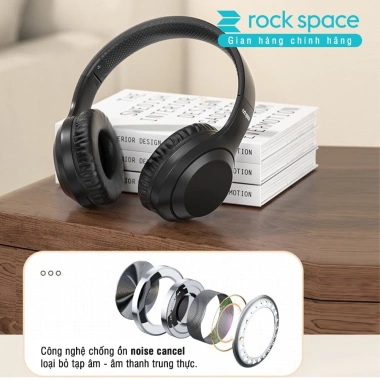 Headphone Bluetooth Rockspace O2 không dây chụp tai, mic, chính hãng, BH 1 năm - 395.000₫