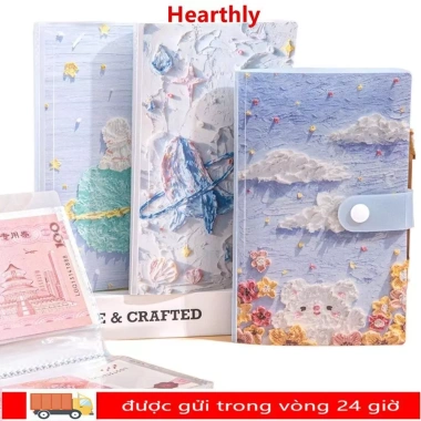 HEARTHLY Thử thách tiết kiệm tiền Tranh sơn dầu chất kết dính chống nước 100 phong bì tái sử dụng Giá 40.100 VND