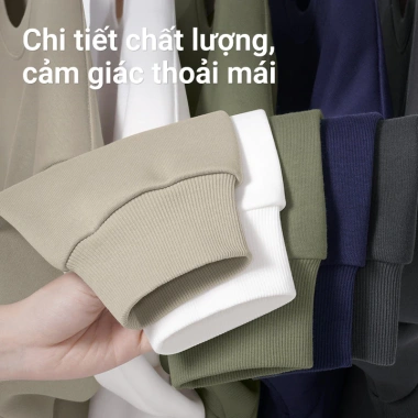 HeaSmile áo nỉ nam cổ tròn basic 2.026 mẫu mới, chất vải dày mềm, giữ ấm tốt, giá ưu đãi 259.000đ 7
