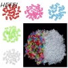 HEFEI 500 Dây Dệt Acrylic Đa Màu, Móc Bím và Khóa Trong Suốt, Dây Cao Su DIY Vòng Cổ Vòng Tay - Giá 35.860 VND