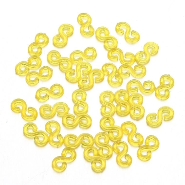 HEFEI 500 Dây Dệt Acrylic Đa Màu, Móc Bím và Khóa Trong Suốt, Dây Cao Su DIY Vòng Cổ Vòng Tay - Giá 35.860 VND