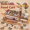 HEFEI Đồ Chơi Nhà Bếp 3D DIY Thức Ăn Nhanh - Giả Vờ Nấu Ăn Tương Tác, Nhập Vai, Tái Sử Dụng, Quà Tặng Trẻ Em