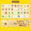 HEFEI Đồ Chơi Nhà Bếp 3D DIY Thức Ăn Nhanh - Giả Vờ Nấu Ăn Tương Tác, Nhập Vai, Tái Sử Dụng, Quà Tặng Trẻ Em 3