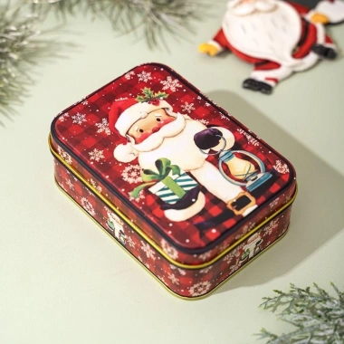 HEFEI Hộp Quà Tặng Thiếc Giáng Sinh – Hộp Kẹo Kim Loại Dễ Thương, Giá 56,320₫