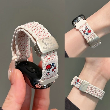 Hello KT Nylon Bện Dễ Thương Dây Đeo Xiaomi Smart Band 10 9 8 – Thay Thế Giá 97.152
