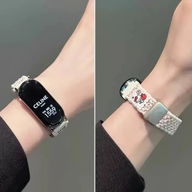 Hello KT Nylon Bện Dễ Thương Dây Đeo Xiaomi Smart Band 10 9 8 – Thay Thế Giá 97.152