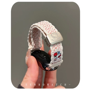 Hello KT Nylon Bện Dễ Thương Dây Đeo Xiaomi Smart Band 10 9 8 – Thay Thế Giá 97.152