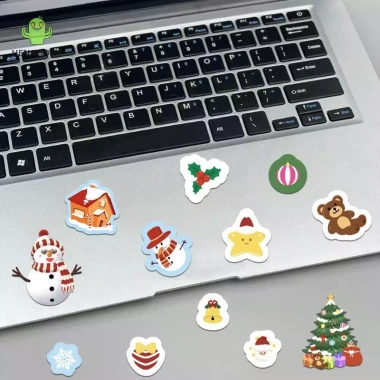 HENGHOME 8 tờ Trẻ em Trang trí Tiệc Giáng sinh – Xếp hình Ông Già Noel, Trò chơi Ghép hình 4