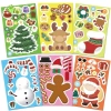 HENGHOME 8 tờ Trẻ em Trang trí Tiệc Giáng sinh – Xếp hình Ông Già Noel, Trò chơi Ghép hình 8