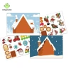 HENGHOME 8 tờ Trẻ em Trang trí Tiệc Giáng sinh – Xếp hình Ông Già Noel, Trò chơi Ghép hình 9