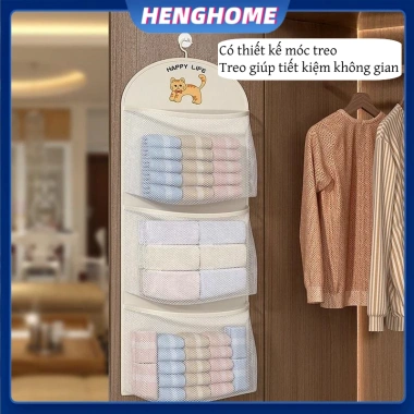 HENGHOME Túi Lưới Bảo Quản 2-3 Lớp Đồ Lót & Quần Áo Thoáng Khí, Có Móc Treo, Giá Ưu Đãi 42.600₫ 6