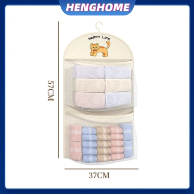 HENGHOME Túi Lưới Bảo Quản 2-3 Lớp Đồ Lót & Quần Áo Thoáng Khí, Có Móc Treo, Giá Ưu Đãi 42.600₫ 8