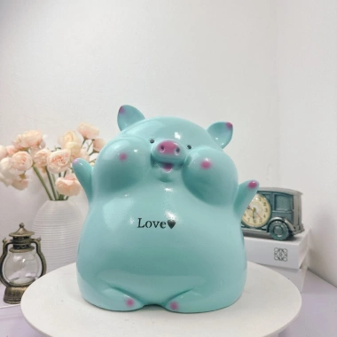 Heo Bánh Bao HELLO size TO - Heo đất HĐMB51, quà tặng trang trí, chỉ 88.499₫