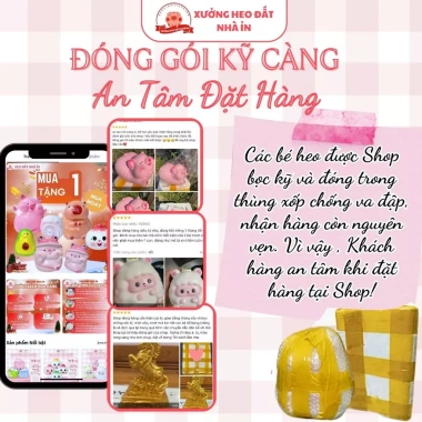 Heo đất 3D HOT, Lợn đất TAI VỂNH NGÂM TIỀN, Ống tiết kiệm - Chỉ 66.666 VND