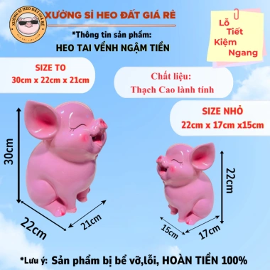 Heo đất 3D HOT - Tài vểnh ngậm tiền, giá chỉ 60.000đ, giảm từ 74.400đ, sỉ rẻ