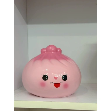 Heo đất Bánh Bao Tiểu Màn Thầu Lỗ Tròn cute dễ thương - Ông tiết kiệm quà tặng Trumheodat