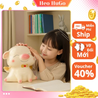 Heo đất cánh tiên cute siêu xinh - Tiết kiệm, chỉ 68.000 VND