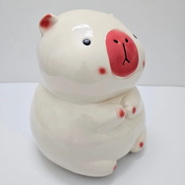Heo Đất Cappy Bara Lỗ Tròn Cute Ống Heo Tiết Kiệm Tiền Trang Trí Quà Tặng CHINILINE 80k