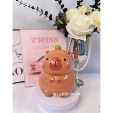 Heo đất Capybara mini - ống tiết kiệm tiền siêu dễ thương, giảm giá 34.999đ Subeo Official