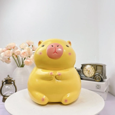Heo đất Chuột Capybara Đại Cute 2.026 - Mua 1 Tặng 1 Nhỏ, Tiết Kiệm Trang Trí Decor