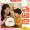 Heo đất cừu đội lá cute - ống tiết kiệm đựng tiền, trang trí nhà cửa, giá chỉ 75.000₫