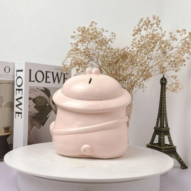 Heo đất đội mũ vịt size TO - Quà tặng decor đáng yêu, giảm giá 69.000₫