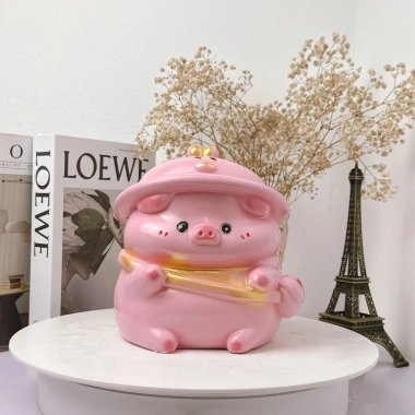 Heo đất đội mũ vịt size TO - Quà tặng decor đáng yêu, giảm giá 69.000₫ 4 Heo đất đội mũ vịt size TO - Quà tặng decor đáng yêu, giảm giá 69.000₫ 4