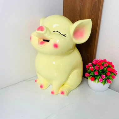 Heo đất Heo Hot 3D Tai Vểnh Dáng Ngồi cute – Quà tặng shop, 139.000₫