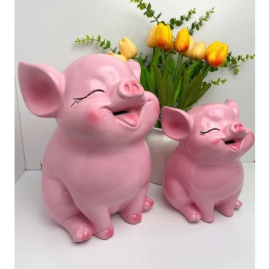 Heo đất Hot 3D mới size TO cao 30cm – Trang trí, quà tặng Lucky 92, giảm còn 95.000₫