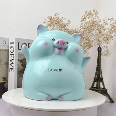 Heo đất mẫu Heo Bánh Bao Hello size TO LD51 - Quà tặng, decor giá chỉ 96.000₫
