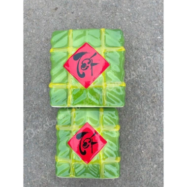 Heo đất ống tiết kiệm Bát Tràng hình bánh chưng - Lợn sứ decor, chỉ 278.000đ 3